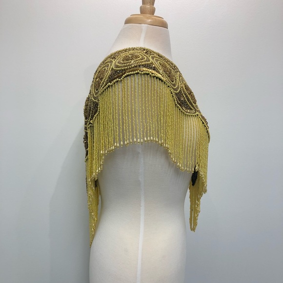 FABULOUS Vintage Heavily beaded collar Wear 2 ways - Picture 4 of 8